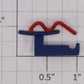 Lionel 18226-354 Dash-9 MU Blue & Red Air Hose Assembly