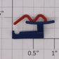 Lionel 18226-354 Dash-9 MU Blue & Red Air Hose Assembly