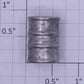 American Flyer PA13A021 S Scale Aluminum Oil Drum 13/16" H x 5/8" OD