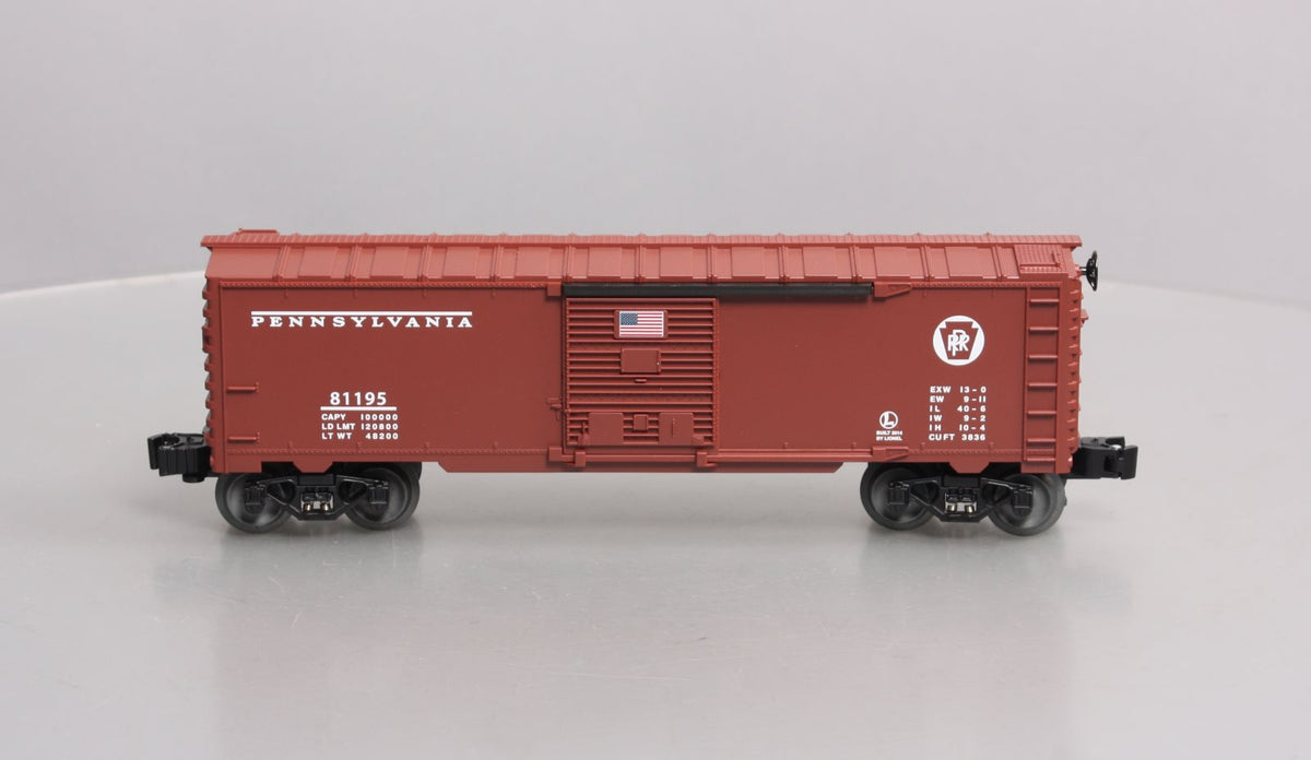 Lionel 6-81195 O Gauge PRR Boxcar - Made in the USA LN/Box