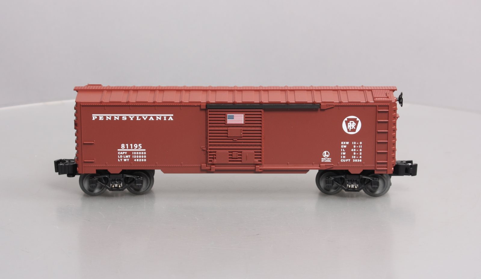 Lionel 6-81195 O Gauge PRR Boxcar - Made in the USA