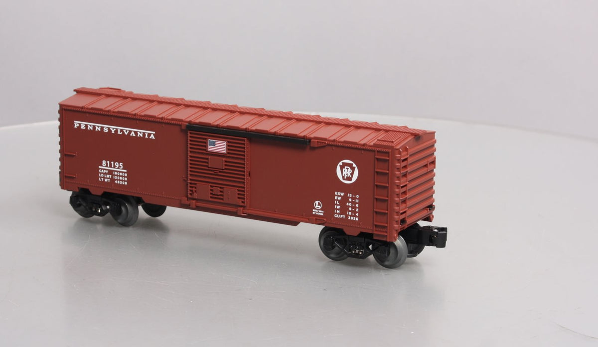 Lionel 6-81195 O Gauge PRR Boxcar - Made in the USA LN/Box