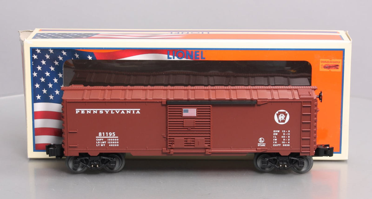Lionel 6-81195 O Gauge PRR Boxcar - Made in the USA LN/Box