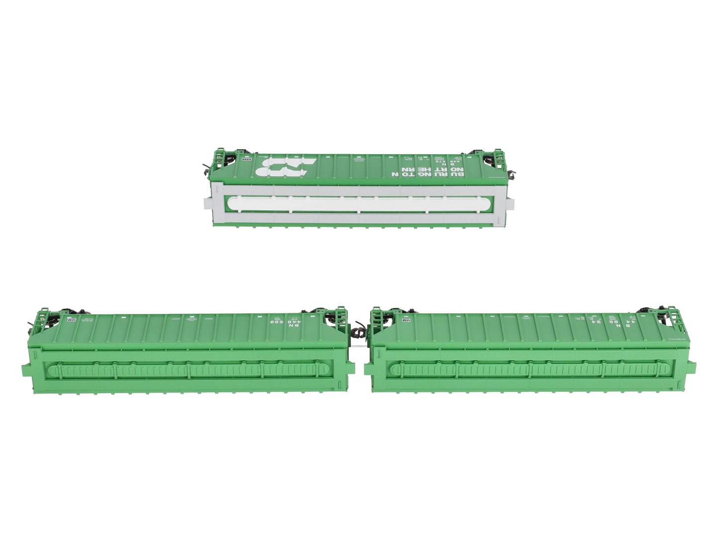 Atlas 0048 HO Scale Burlington Northern Grain Cars (Set of 3)