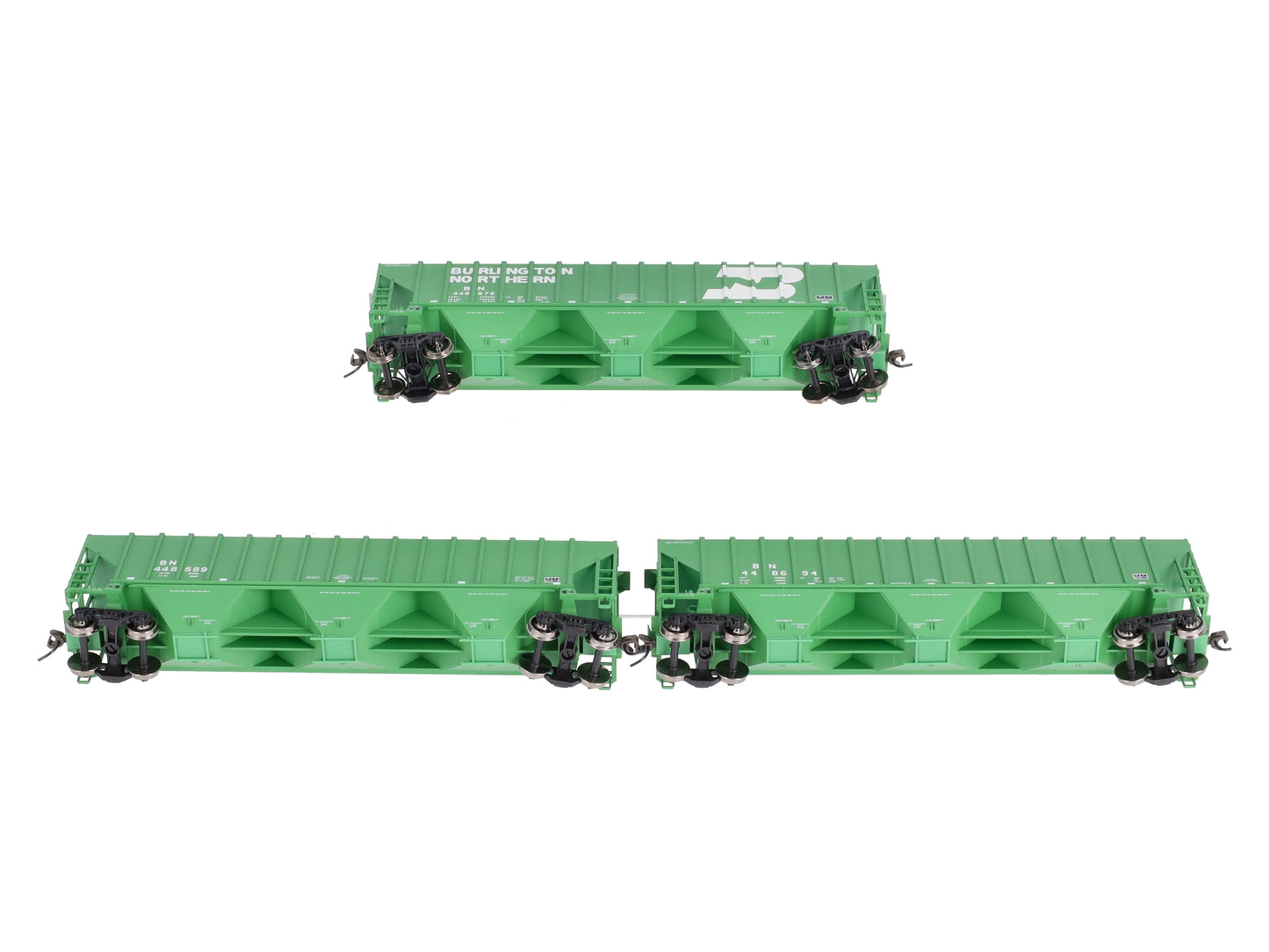 Atlas 0048 HO Scale Burlington Northern Grain Cars (Set of 3)