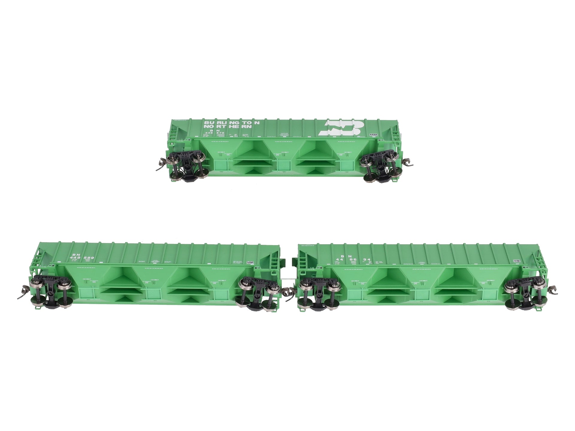 Atlas 0048 HO Scale Burlington Northern Grain Cars (Set of 3)