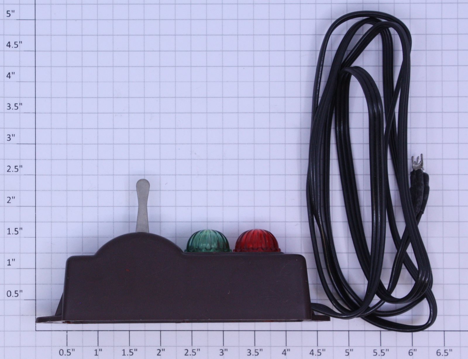 Lionel 5122-2 O Gauge Brown Switch Controller with Wire and Lights
