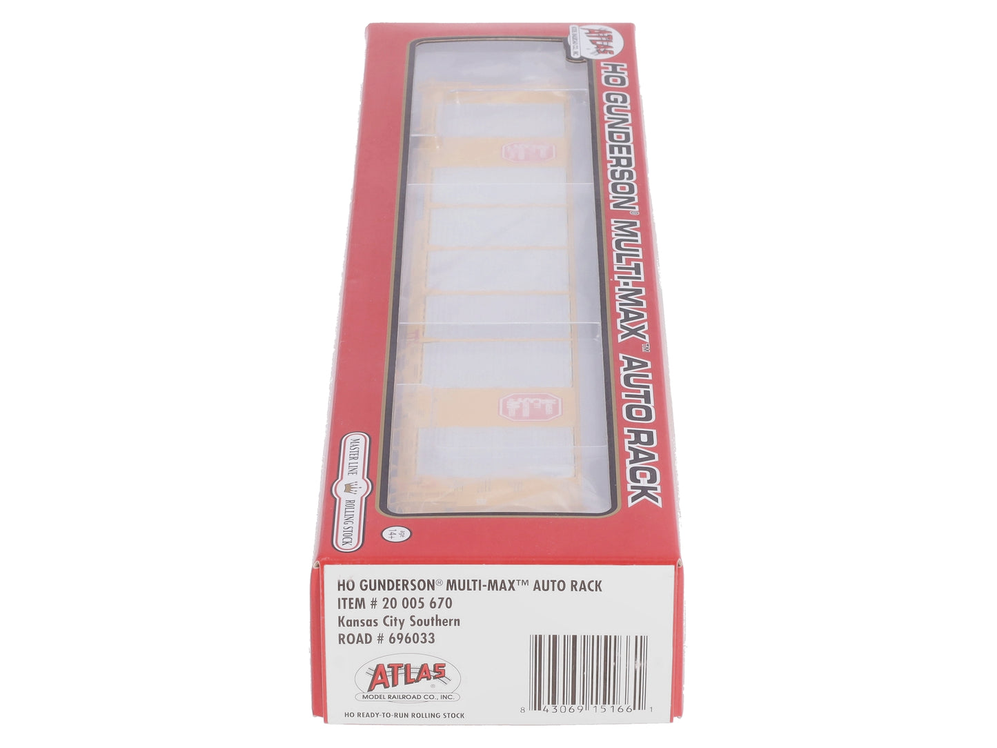 Atlas 20005670 HO Scale Kansas City Southern Multi-Auto Rack #696033 LN/Box