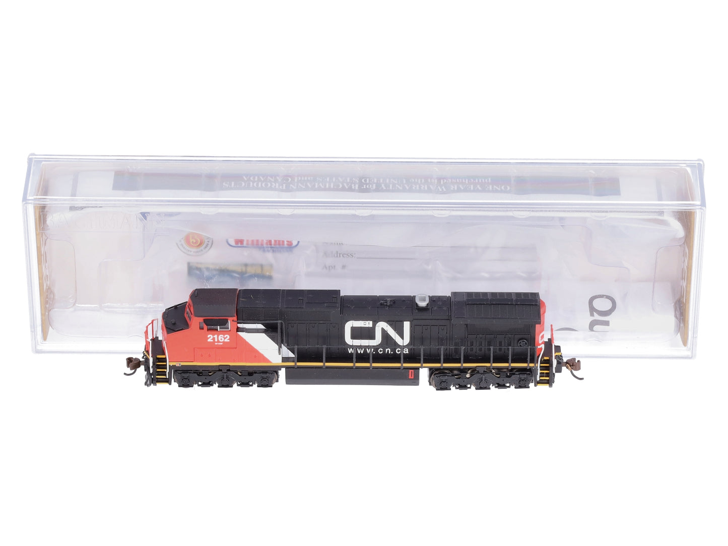 Bachmann 67355 N CN GE Dash 8-40CW Diesel Locomotive Sound with DCC #2162