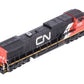 Bachmann 67355 N CN GE Dash 8-40CW Diesel Locomotive Sound with DCC #2162