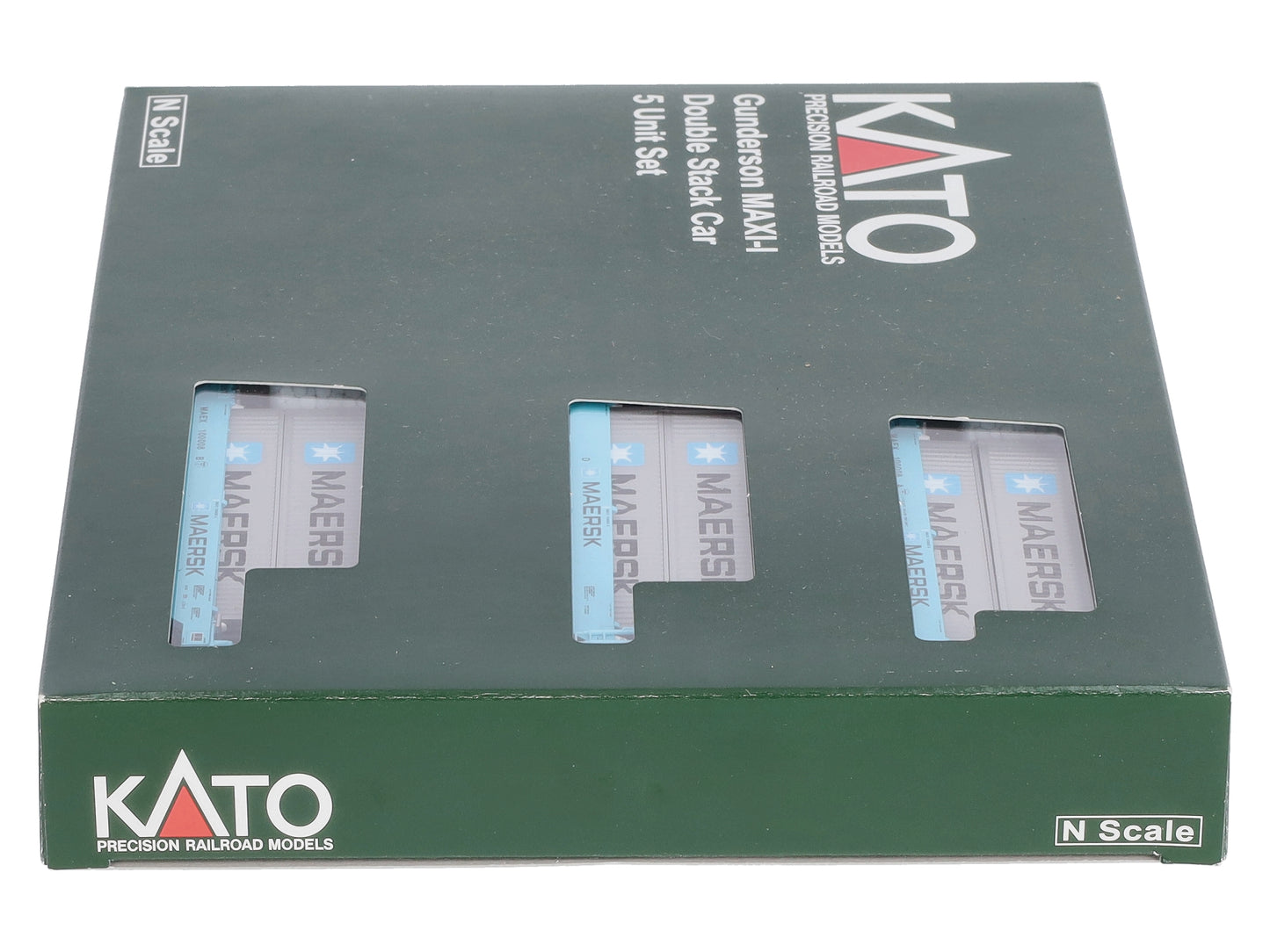 Kato 106-6190 N Maersk Gunderson Maxi-I 5-Unit Double-Stack Well Car #100008