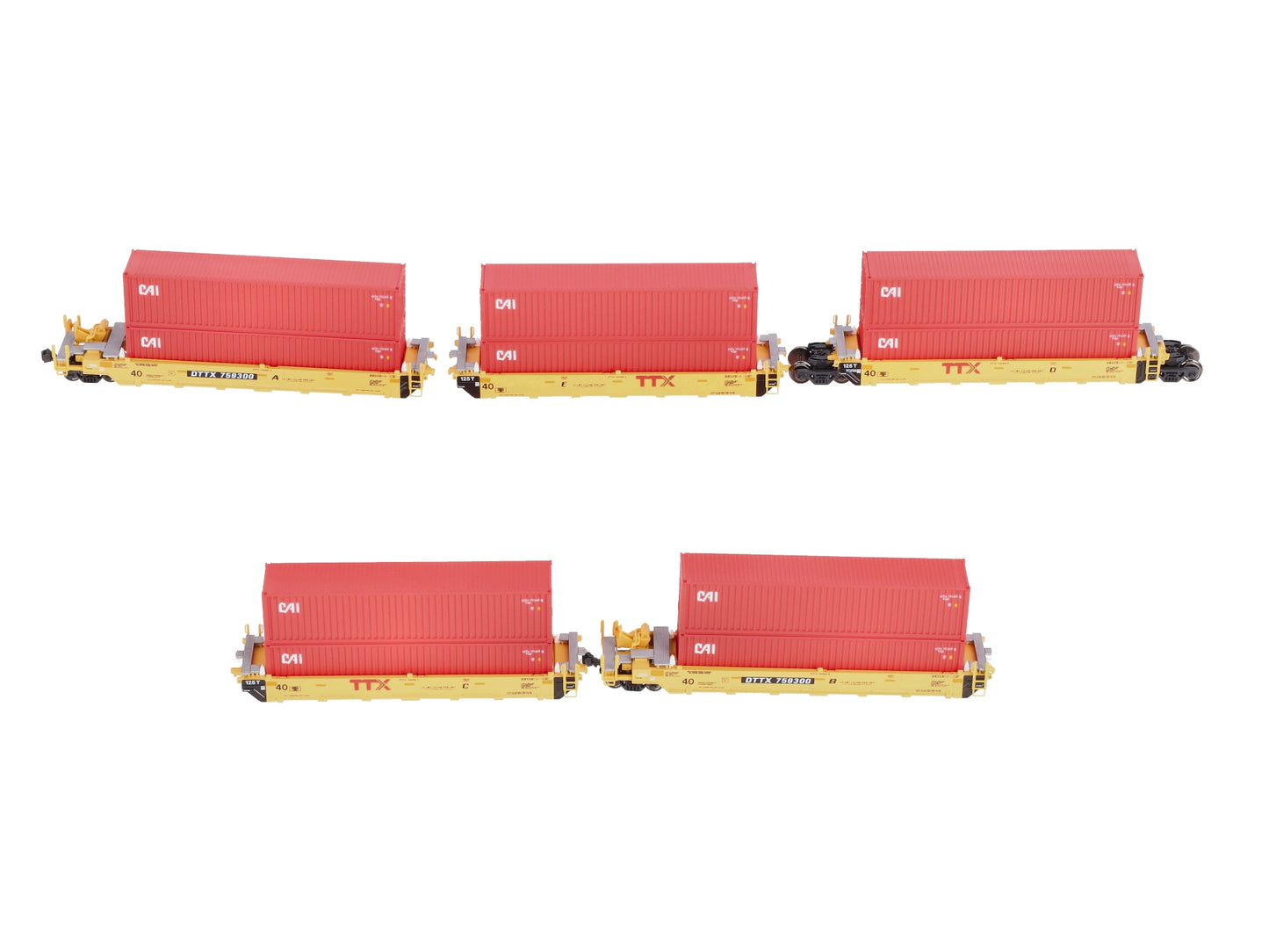 Kato 106-6192 N TTX Gunderson MAXI-I Double Stack Car New Logo #759300