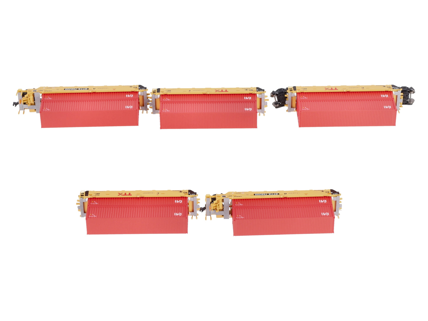 Kato 106-6192 N TTX Gunderson MAXI-I Double Stack Car New Logo #759300