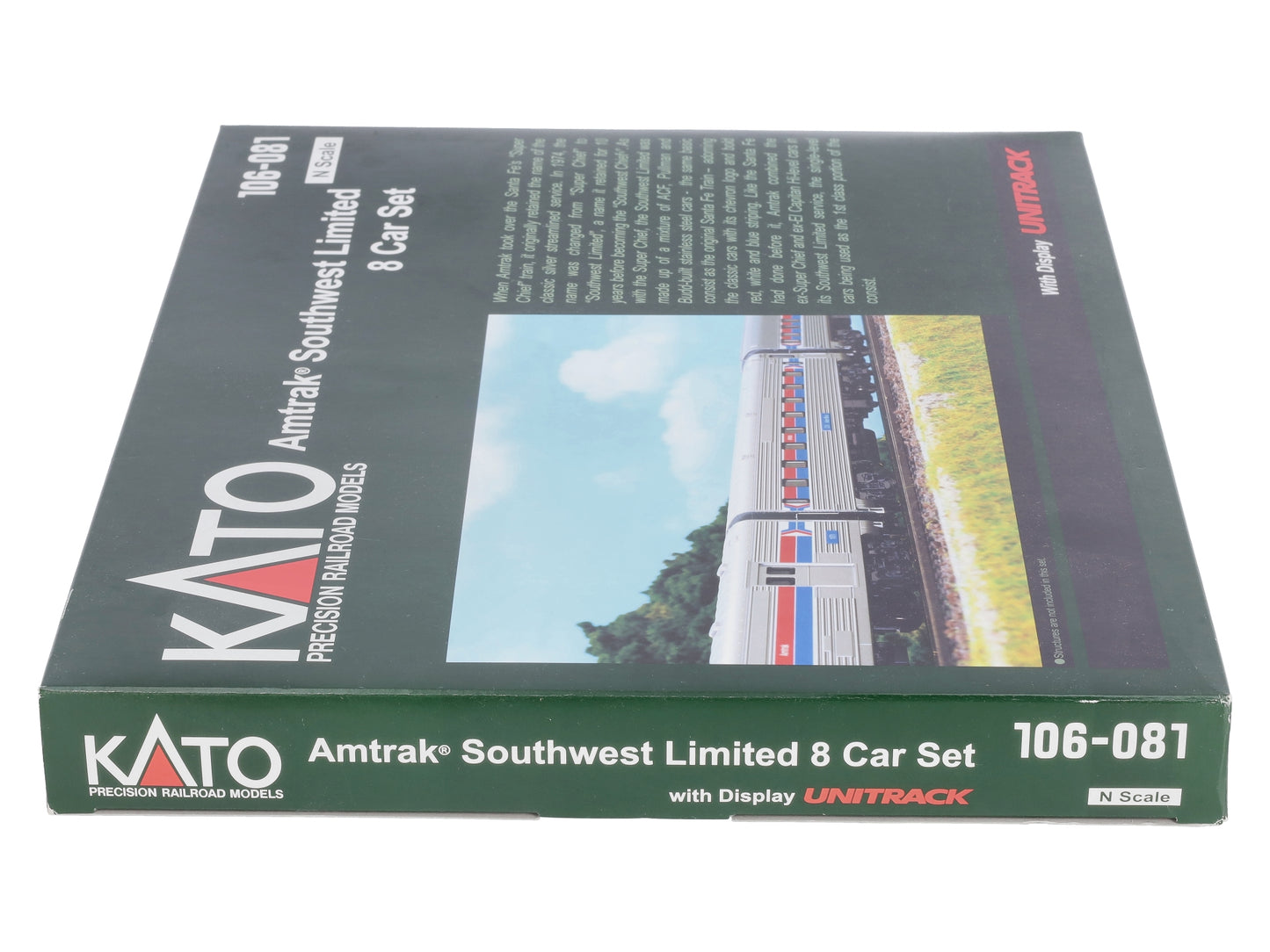 Kato 106-081 N Scale Amtrak Southwest Limited 8-Car Passenger Set