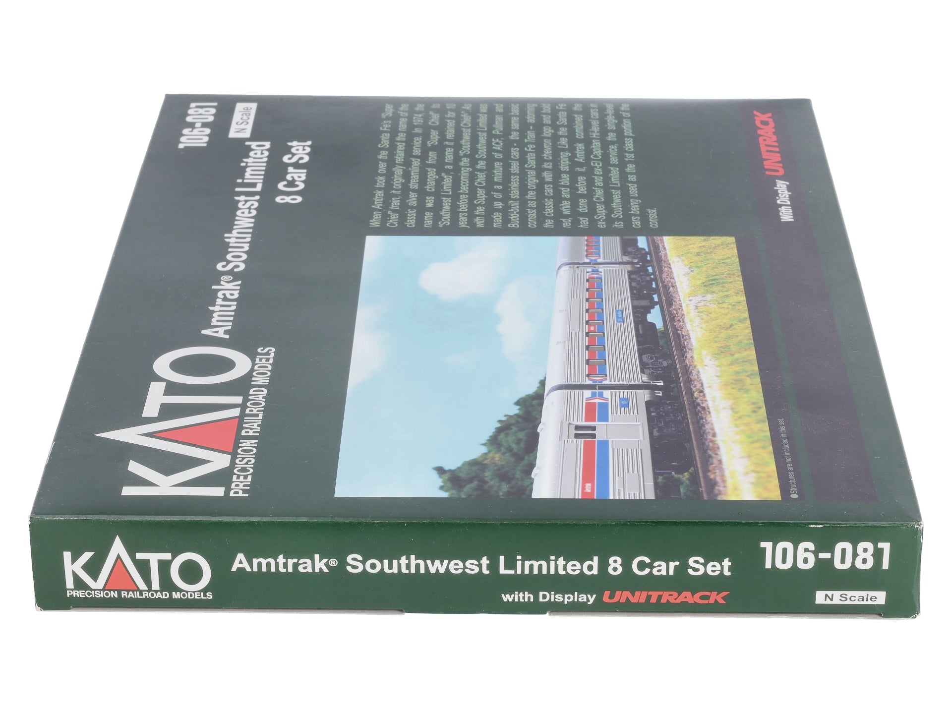 Kato 106-081 N Scale Amtrak Southwest Limited 8-Car Passenger Set