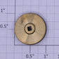 Lionel 219-22B Standard Gauge Brass Crane Car Handwheel with Square Hole