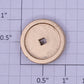 Lionel 219-22G Standard Gauge Square Hole Gold Handwheel