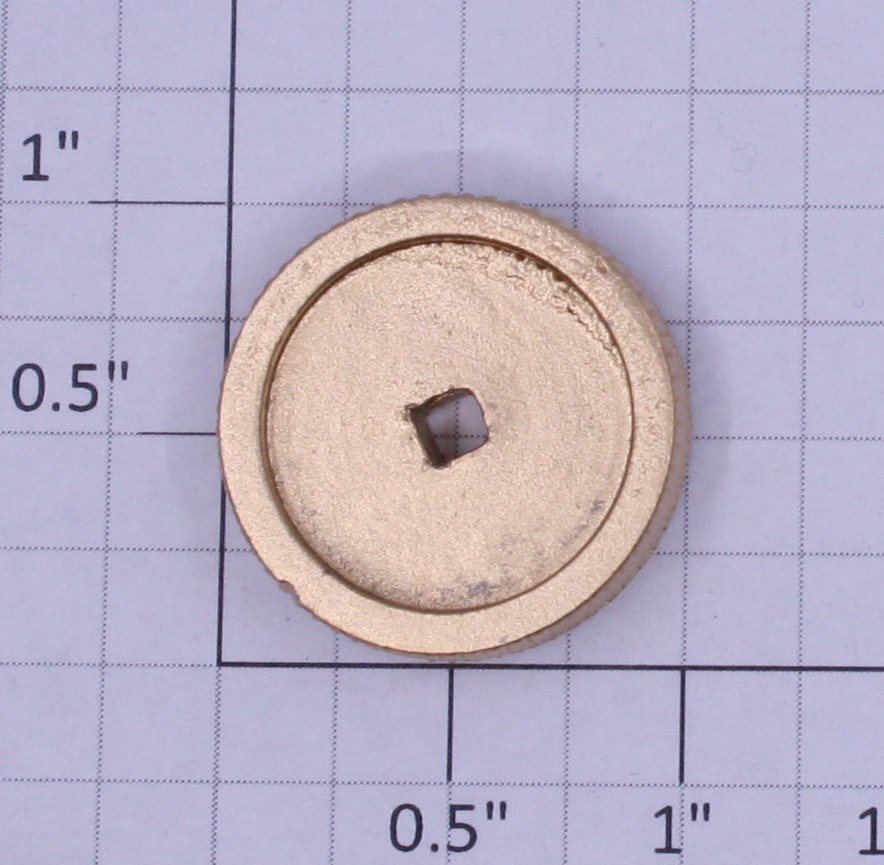 Lionel 219-22G Standard Gauge Square Hole Gold Handwheel