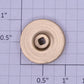 Lionel 219-22G Standard Gauge Square Hole Gold Handwheel