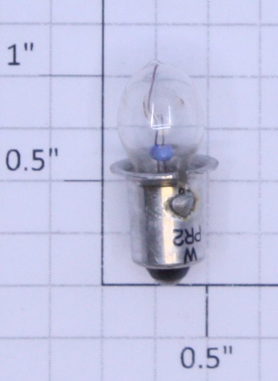 Lionel 87701-300 2.4 Volt PR-2 Base Clear Tear Drop Light Bulb