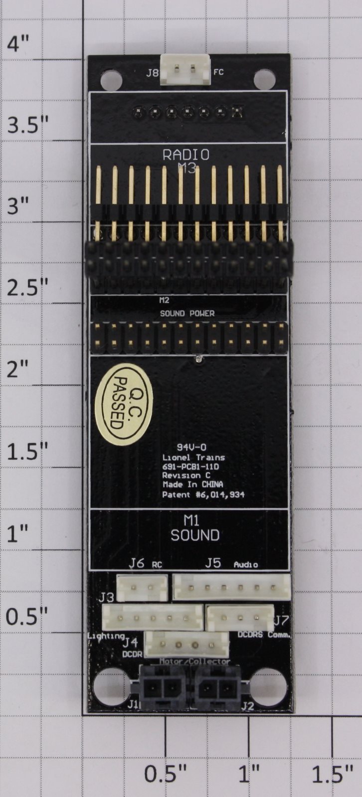 Lionel 1PCB1-11D RS11 Motherboard PCB Circuit Board - Rev C