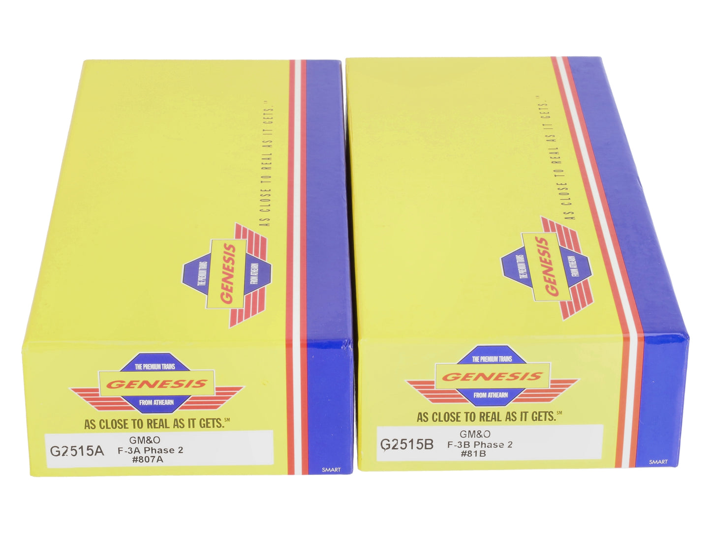 Athearn G2515 HO GM&O F-3A/F-3B Phase 2 Diesel Locomotive #807A, #81B LN/Box