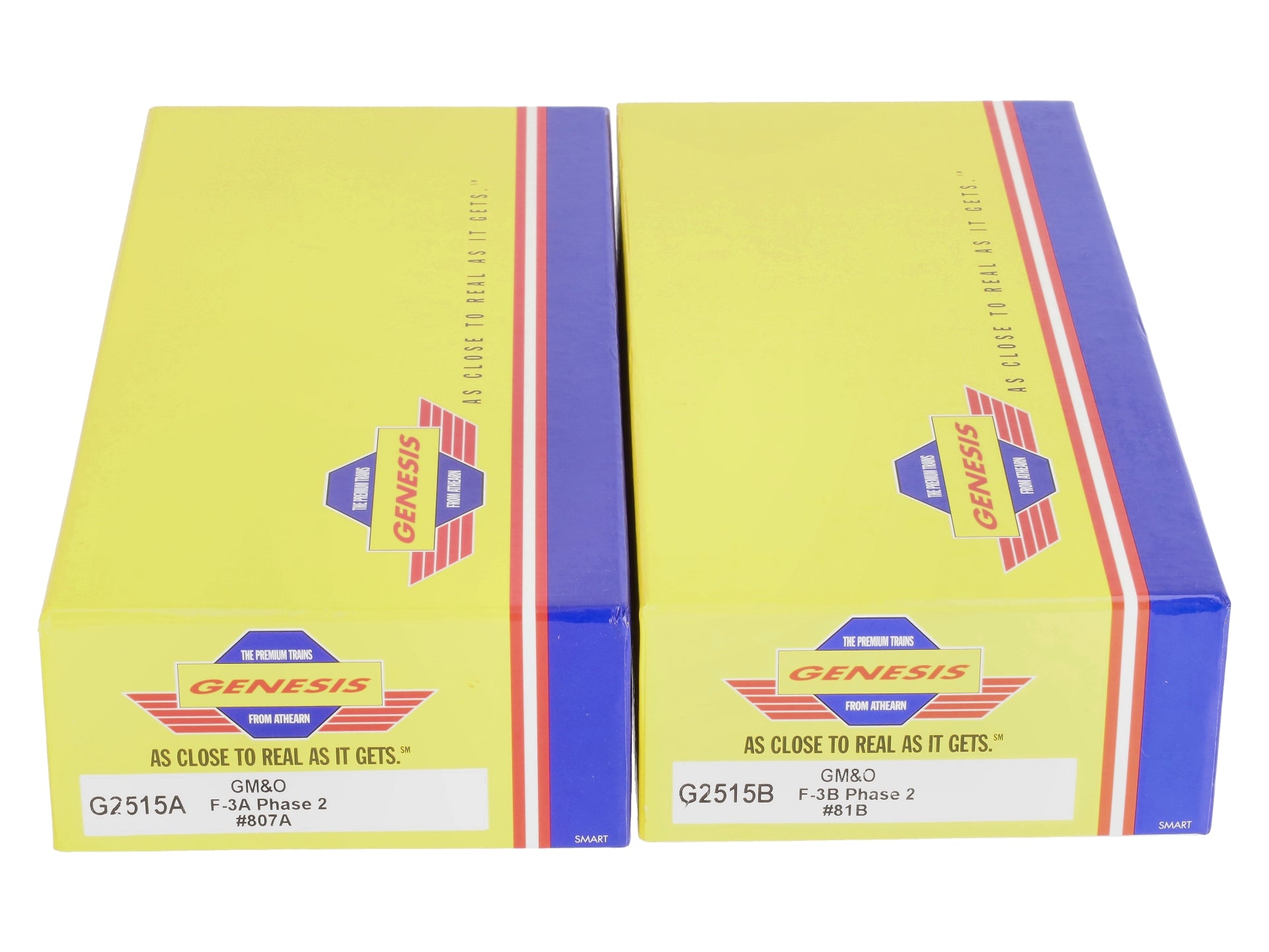 Athearn G2515 HO GM&O F-3A/F-3B Phase 2 Diesel Locomotive #807A, #81B LN/Box