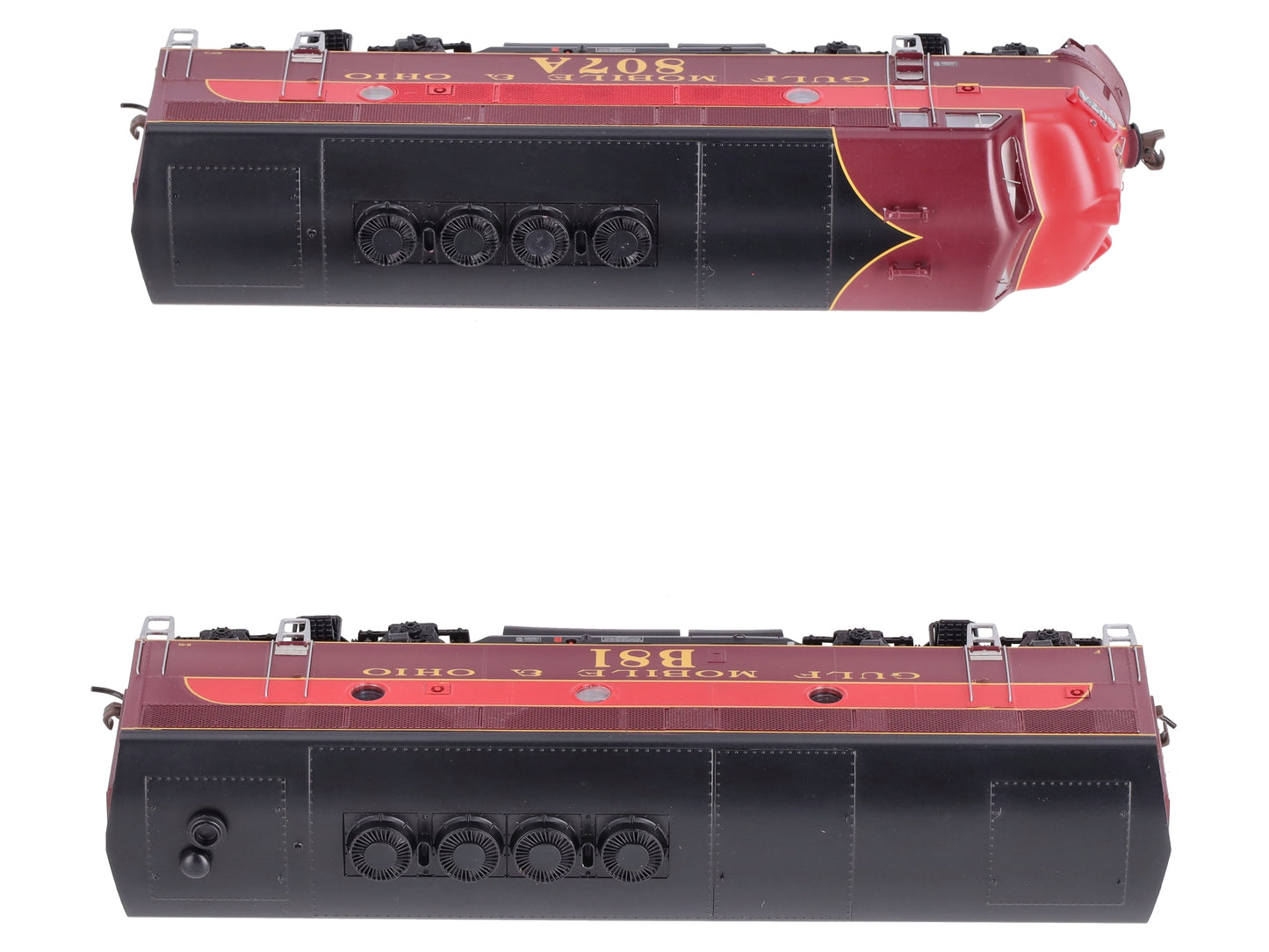 Athearn G2515 HO GM&O F-3A/F-3B Phase 2 Diesel Locomotive #807A, #81B LN/Box