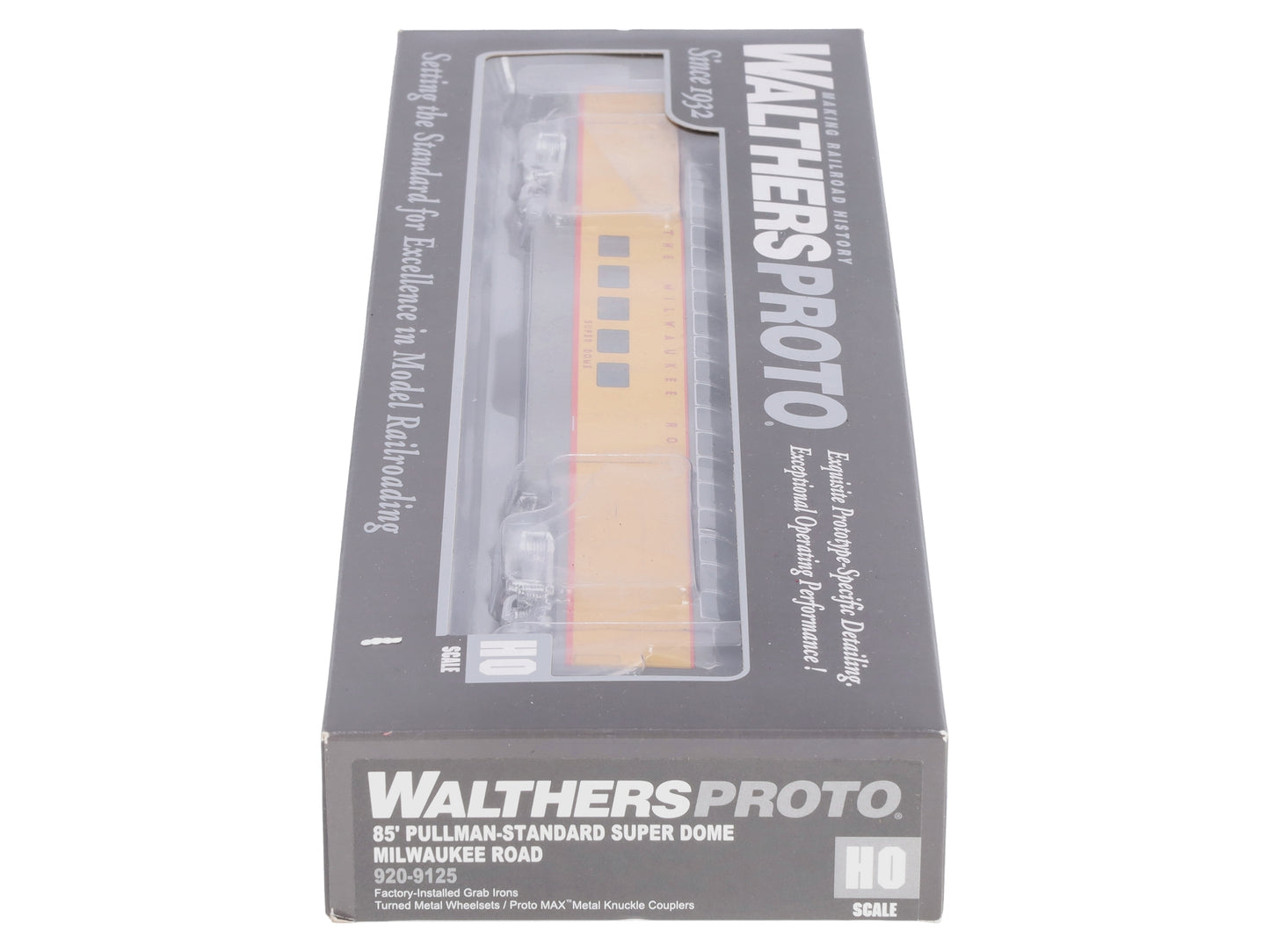 Walthers 920-9125 HO Scale Milwaukee Road 85' Pullman Standard Super Dome