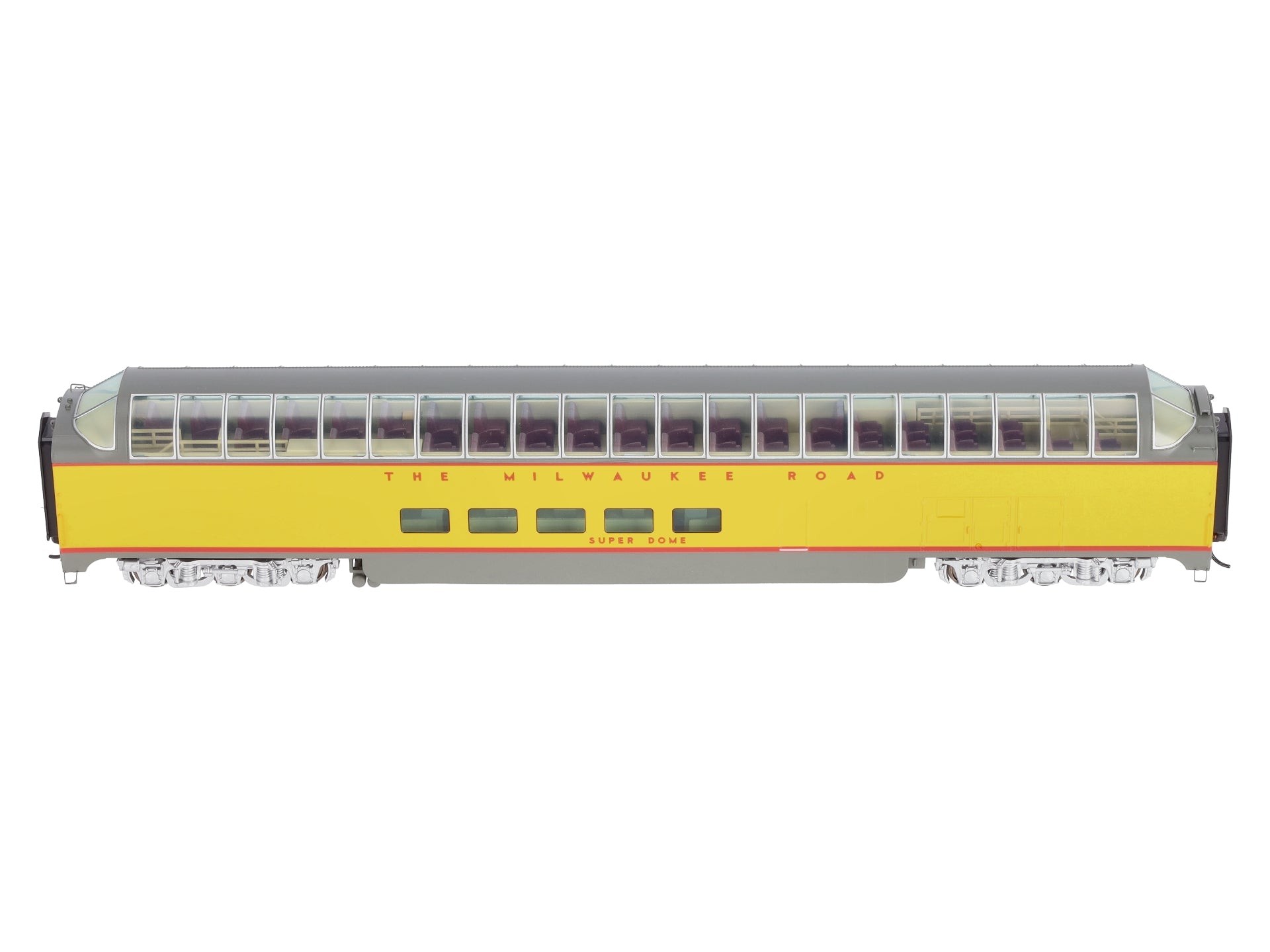 Walthers 920-9125 HO Scale Milwaukee Road 85' Pullman Standard Super Dome