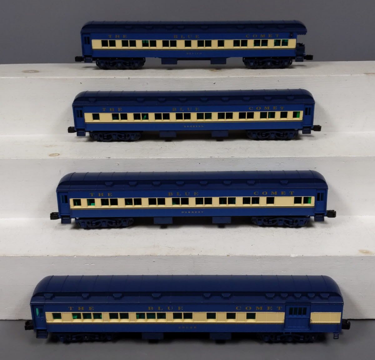 Lionel 6-25655 O CNJ 'Blue Comet' Heavyweight Passenger Cars (Pack of 4) MT/Box