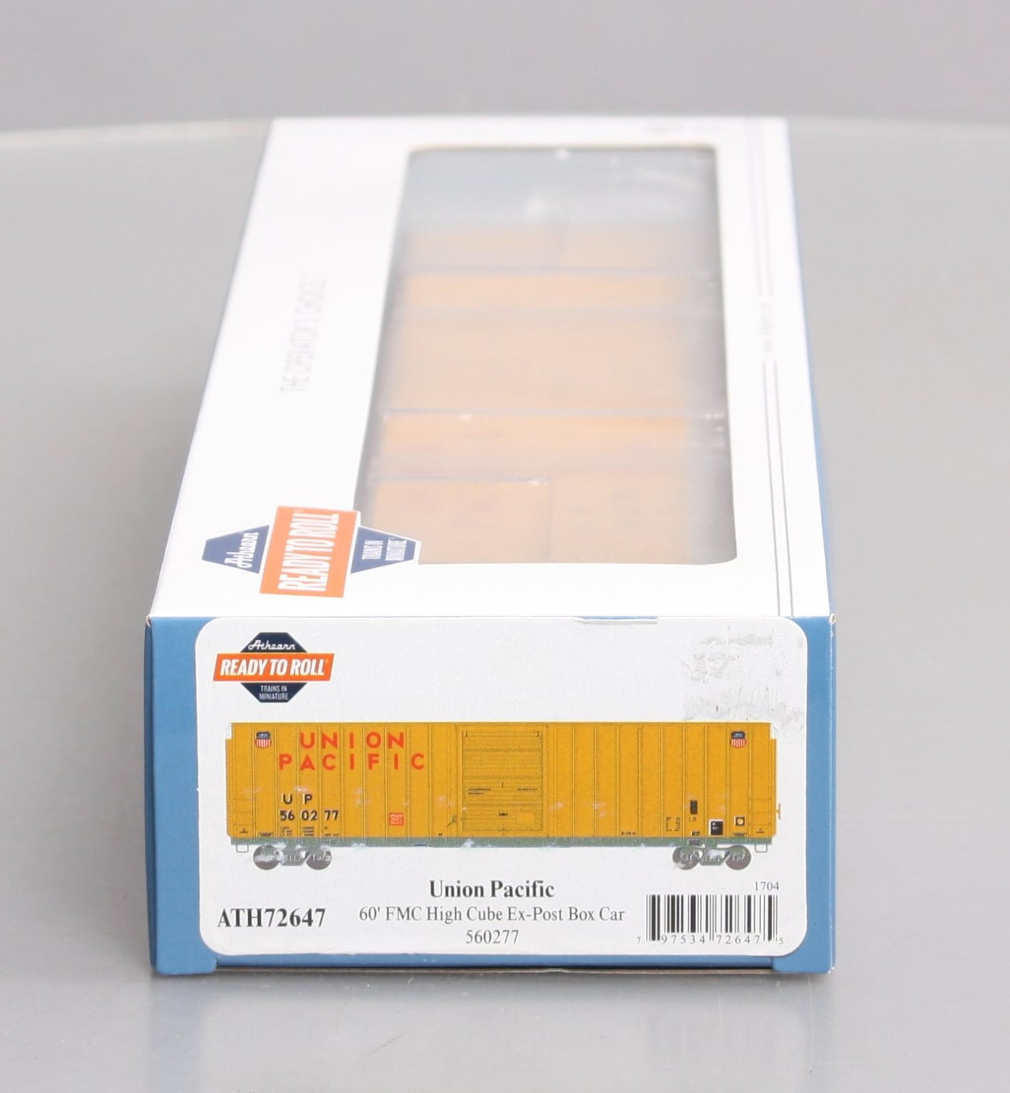 Athearn 72647 HO Union Pacific FMC 60' Hi-Cube Box Car #560277