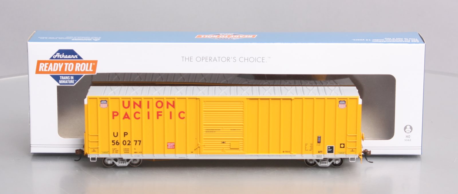 Athearn 72647 HO Union Pacific FMC 60' Hi-Cube Box Car #560277