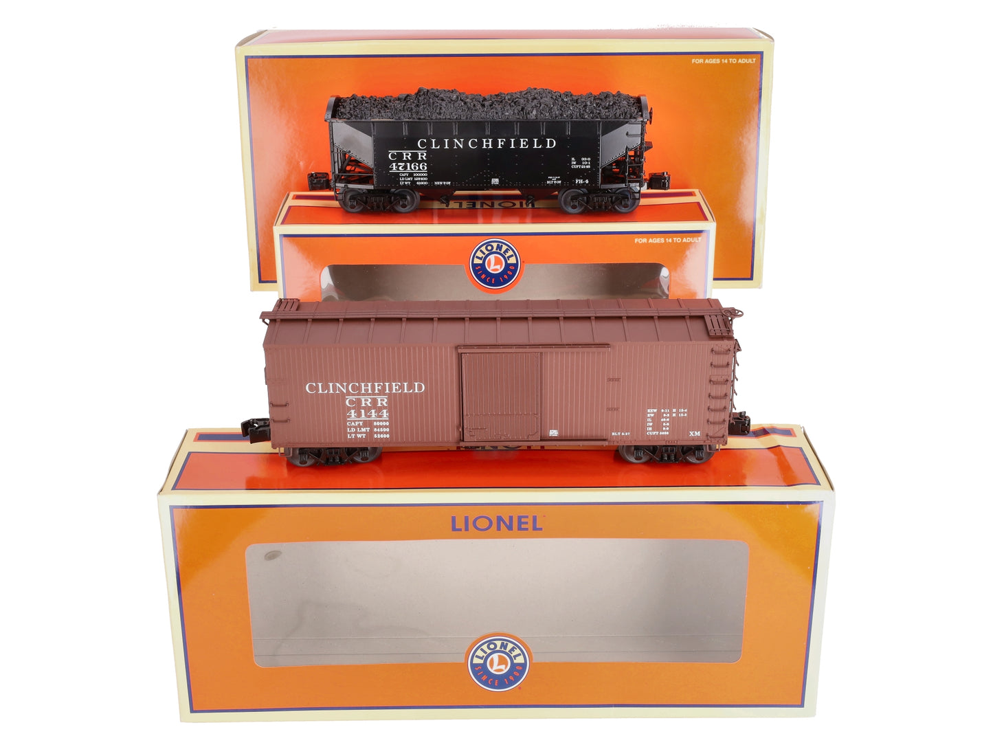 Lionel 6-27061 Clinchfield Steam Freight Cars (Set of 2)
