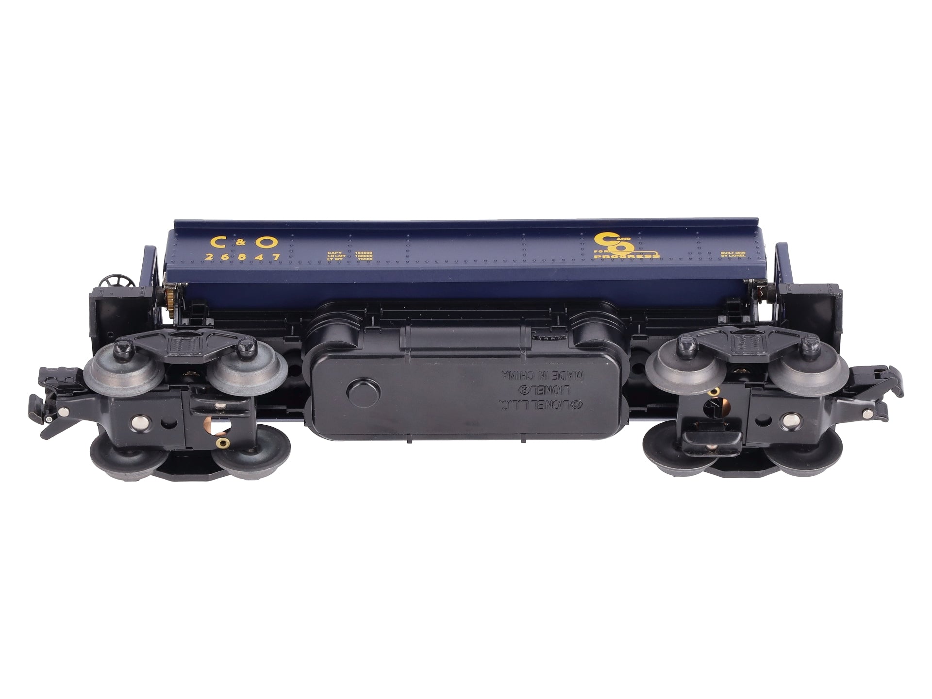 Lionel 6-26847 O Gauge C&O Operating Coal Dump Car