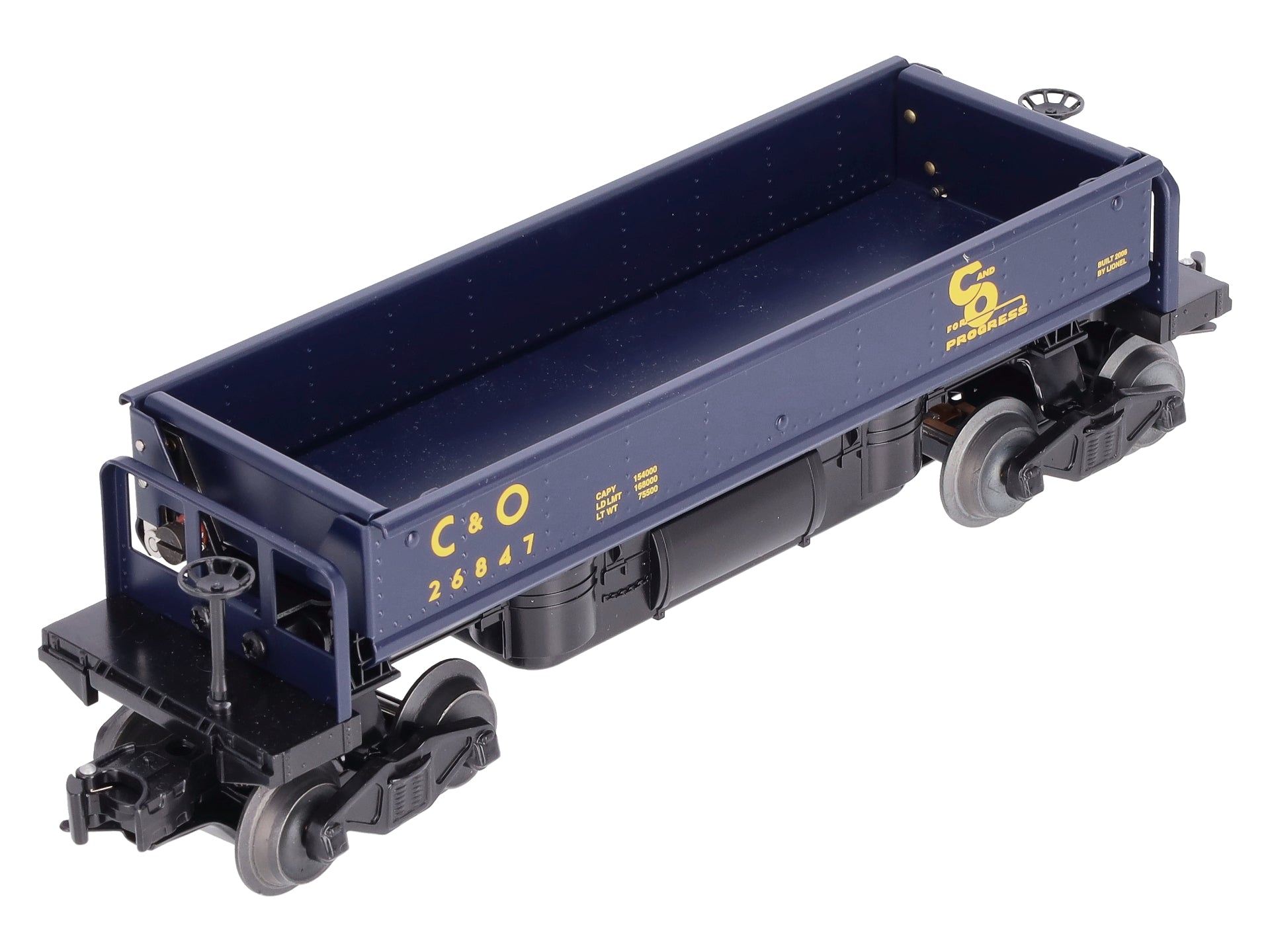 Lionel 6-26847 O Gauge C&O Operating Coal Dump Car