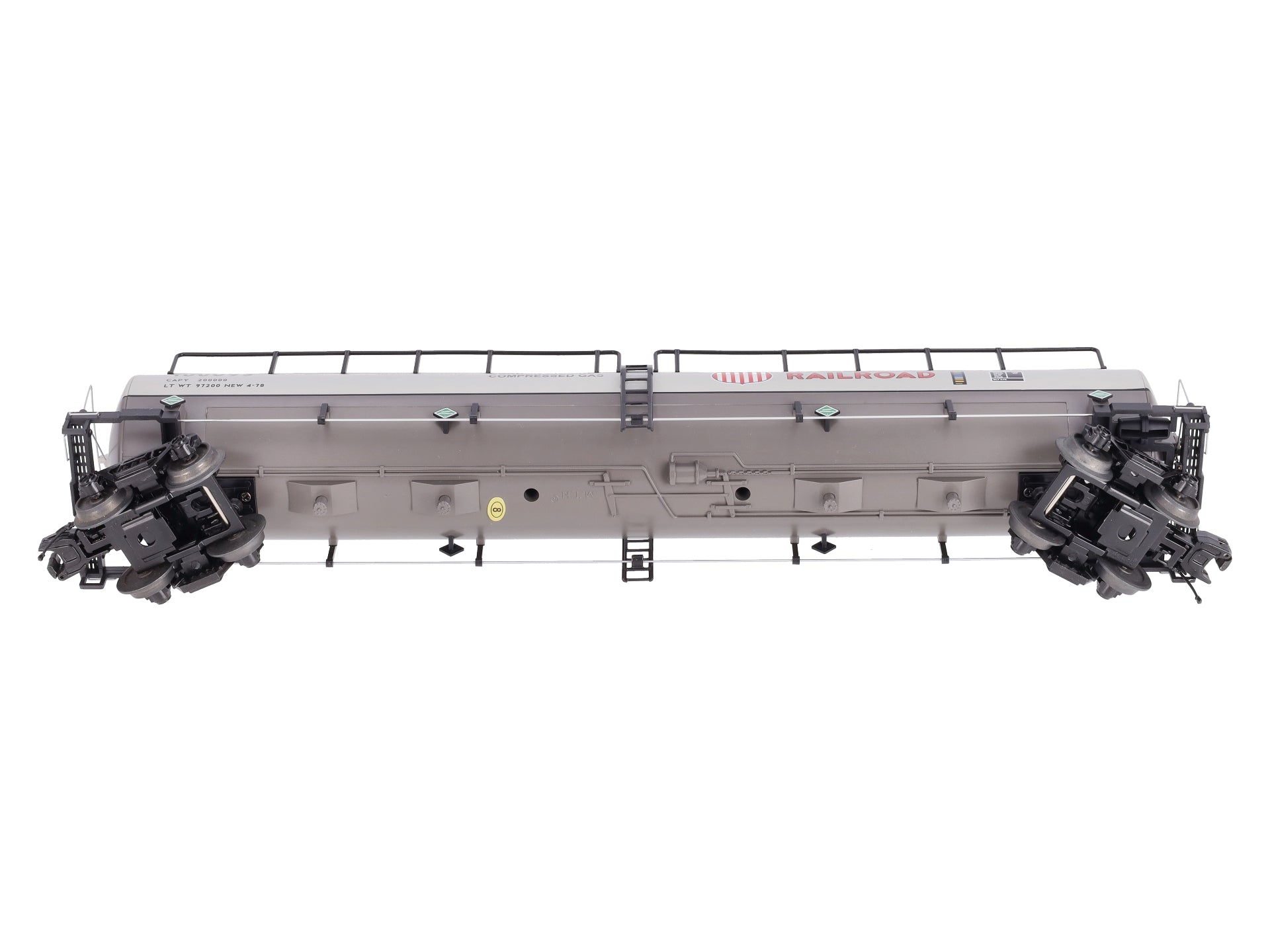 MTH 20-96205 O Gauge Union Pacific 20K Gallon 4-Compartment Tank Car #100095
