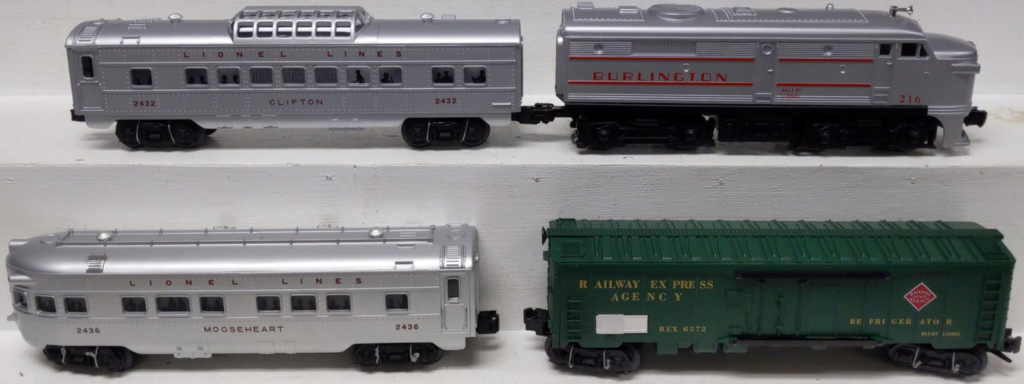 Lionel 6-52528 2010 LCCA Burlington Alco FAA O Gauge Diesel Loco Train Set NIB