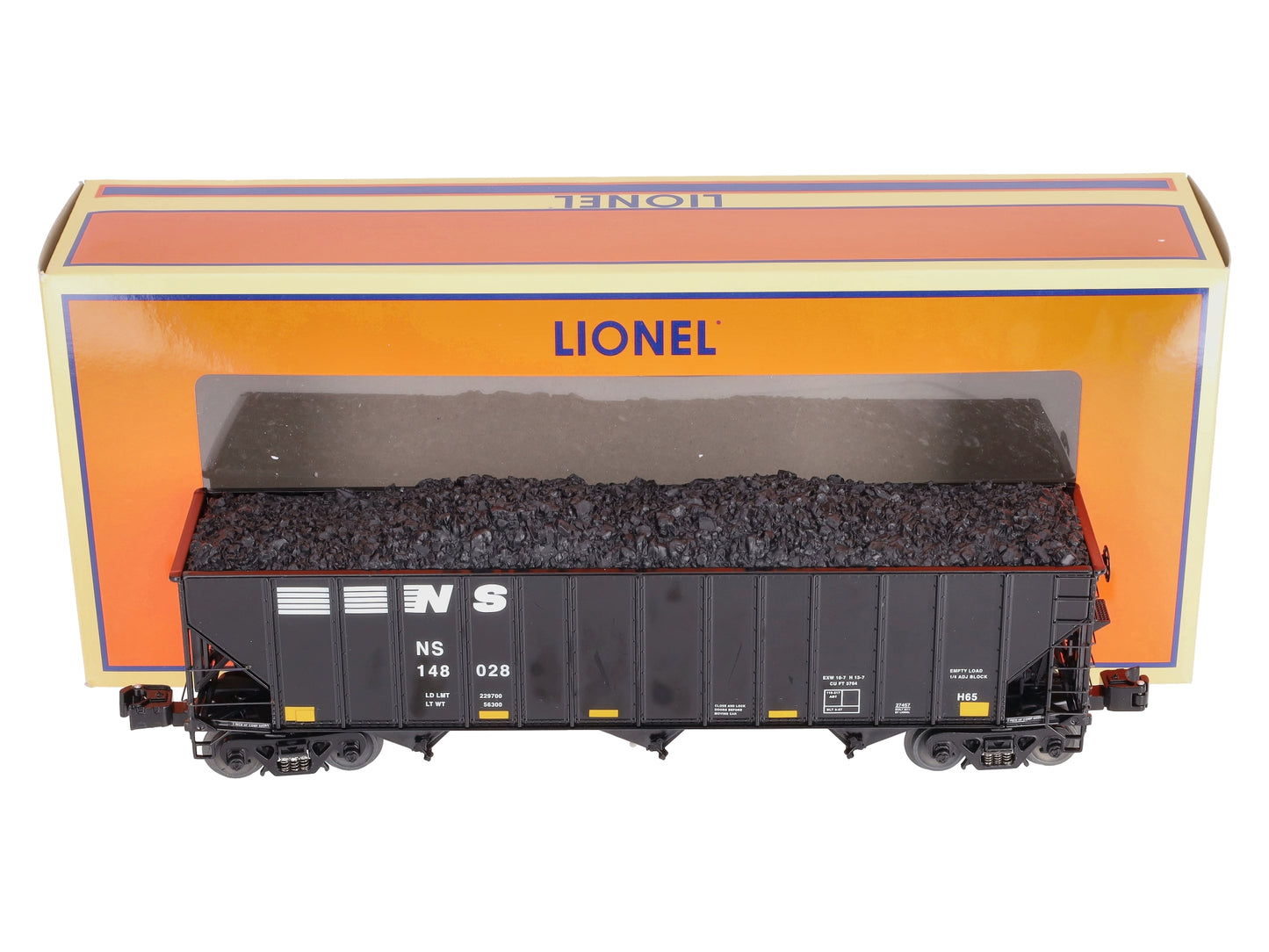 Lionel 6-27457 O Gauge Norfolk Southern 3-Bay Open Hopper #148028