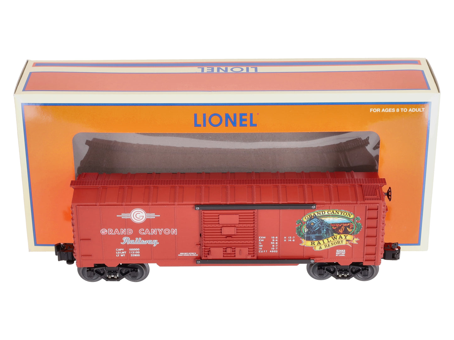 Lionel 6-52443 O Grand Canyon Railroad Box Car Desert Division TCA LN/Box