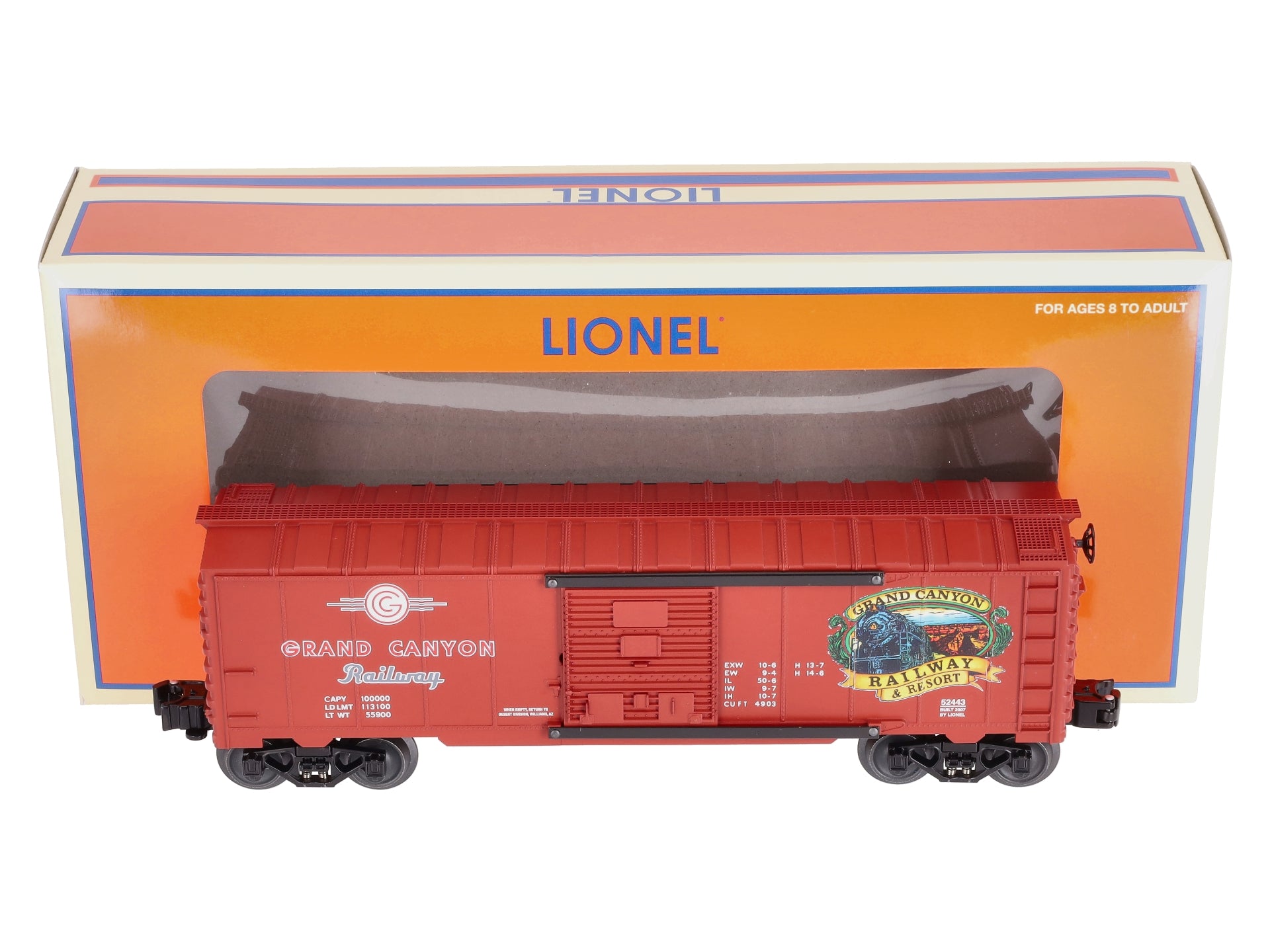 Lionel 6-52443 O Grand Canyon Railroad Box Car Desert Division TCA LN/Box