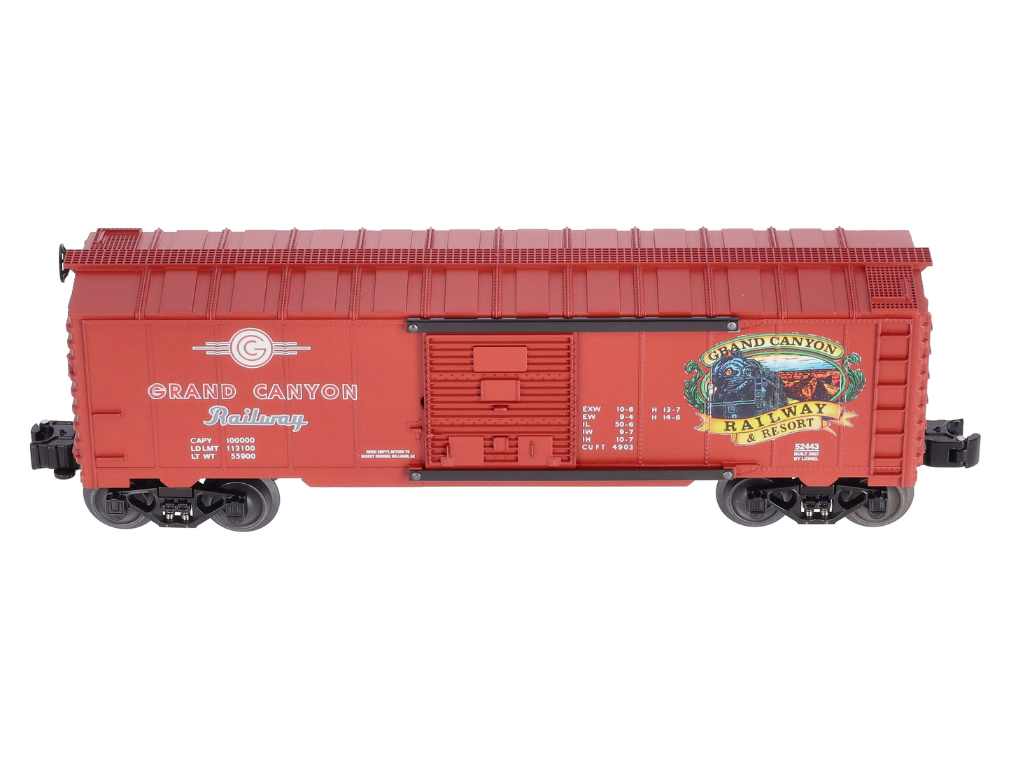 Lionel 6-52443 O Grand Canyon Railroad Box Car Desert Division TCA LN/Box