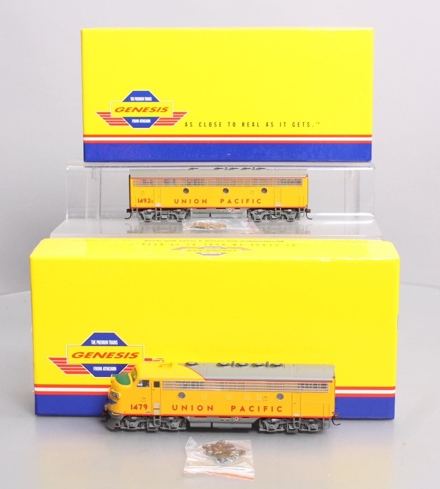 Athearn G1625 HO Scale Union Pacific F-7A/B Diesel Locomotive Set #1479/1492C LN/Box