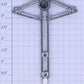 Lionel 156-11 Silver End Post with Light Socket