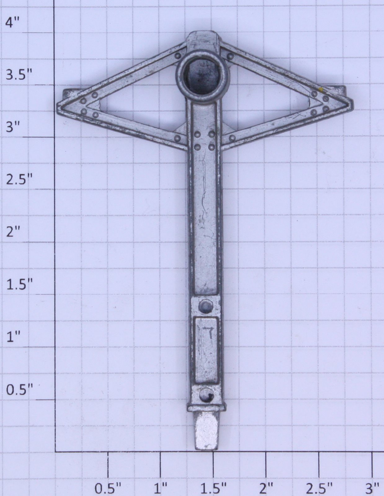 Lionel 156-11 Silver End Post with Light Socket