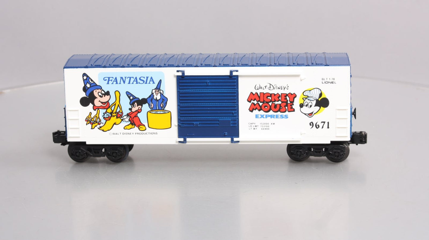 Lionel 6-9671 O Gauge Disney Fantasia Hi-Cube Boxcar #9671 NIB