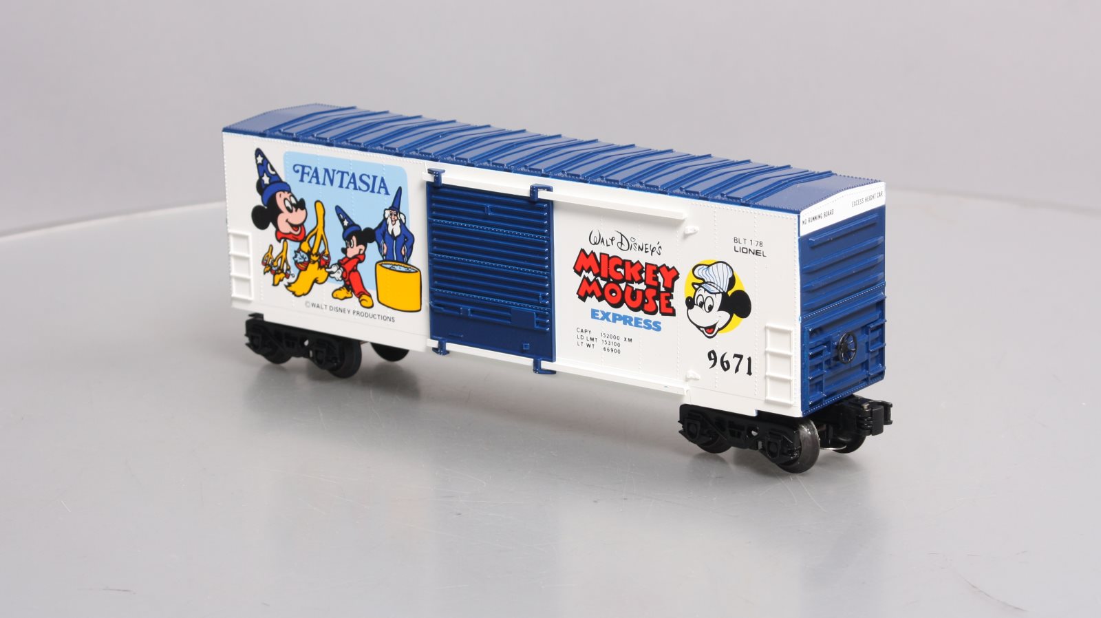 Lionel 6-9671 O Gauge Disney Fantasia Hi-Cube Boxcar #9671 NIB