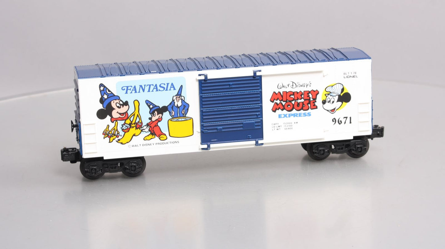 Lionel 6-9671 O Gauge Disney Fantasia Hi-Cube Boxcar #9671 NIB