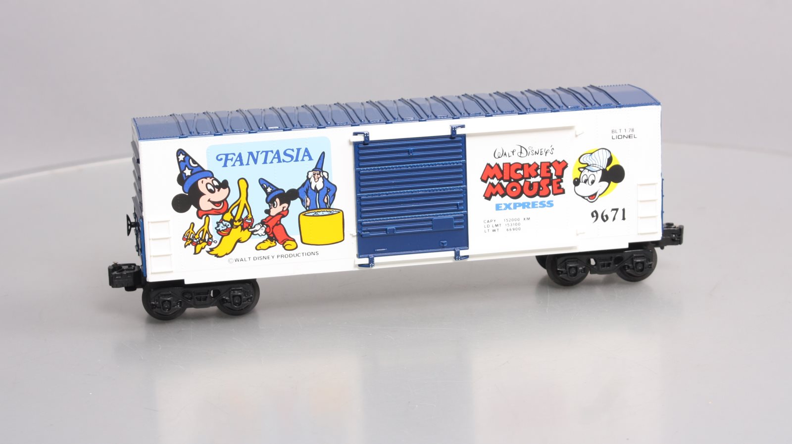 Lionel 6-9671 O Gauge Disney Fantasia Hi-Cube Boxcar #9671 LN/Box