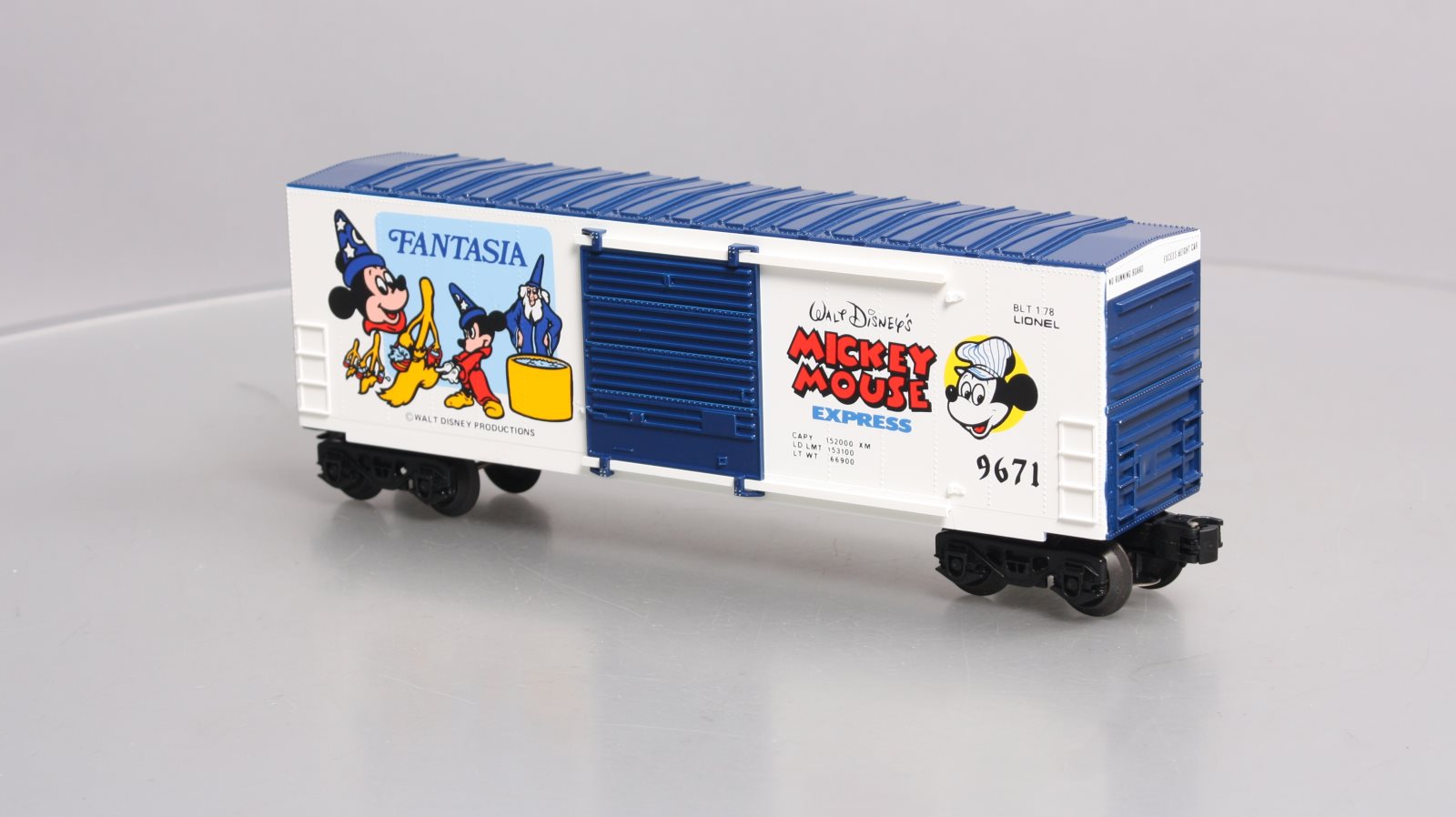 Lionel 6-9671 O Gauge Disney Fantasia Hi-Cube Boxcar #9671 NIB